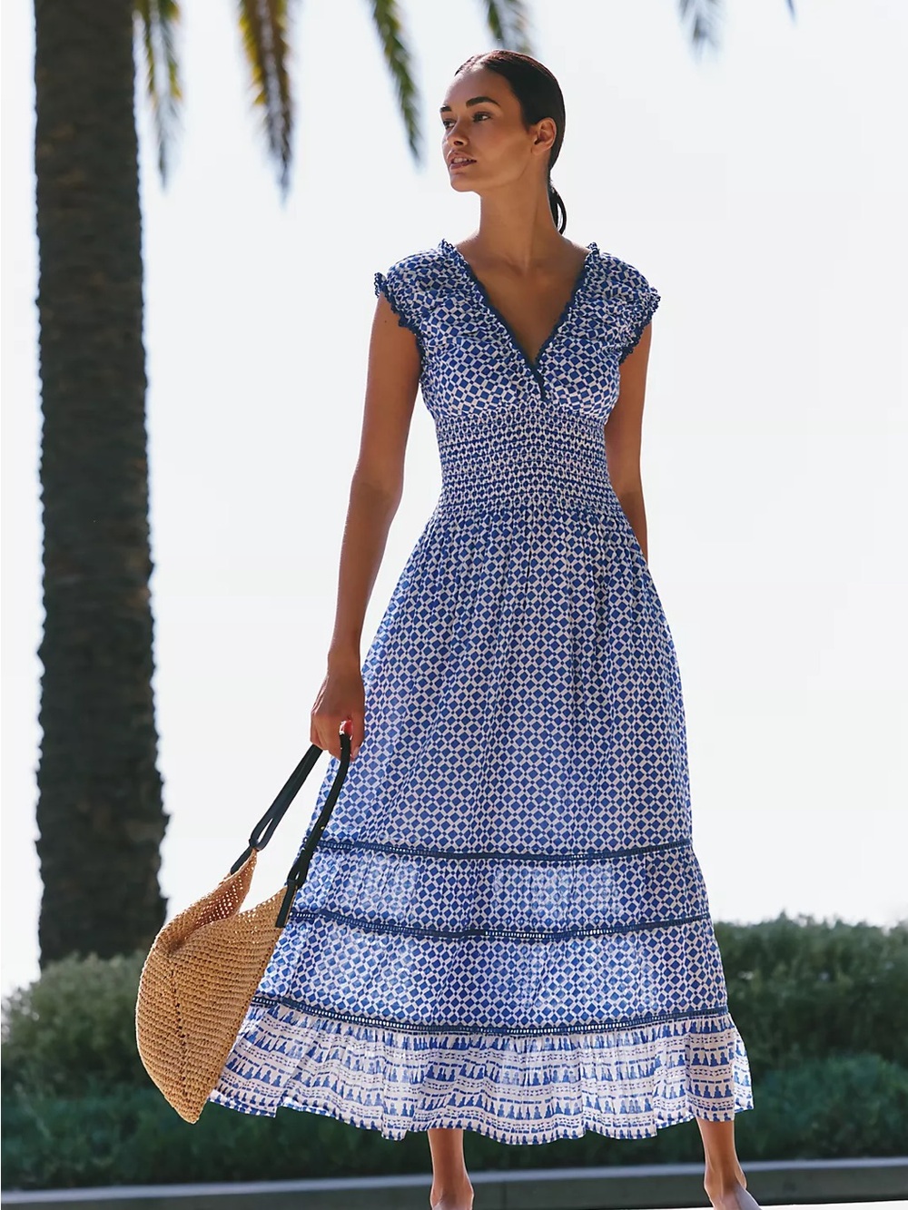Ro's Garden Hilda Maxi Dress size S, 100% cotton